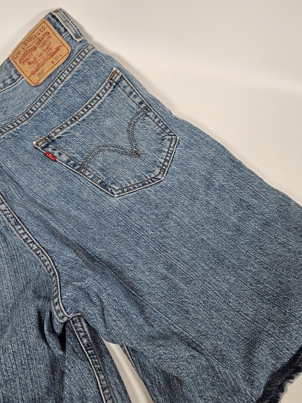 Vintage Levi's 550 Denim Jean Shorts Men’s Size 36 Relaxed Fit Jorts
